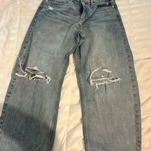 GAP Light Blue Barrel High Rise Denim Jeans